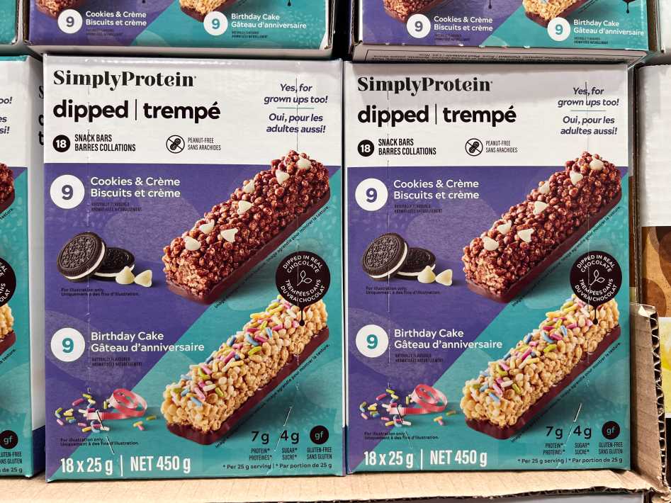 SIMPLY PROTEIN DIPPED PROTEIN BARS 18 x 25 g ITM 1057965 at Costco