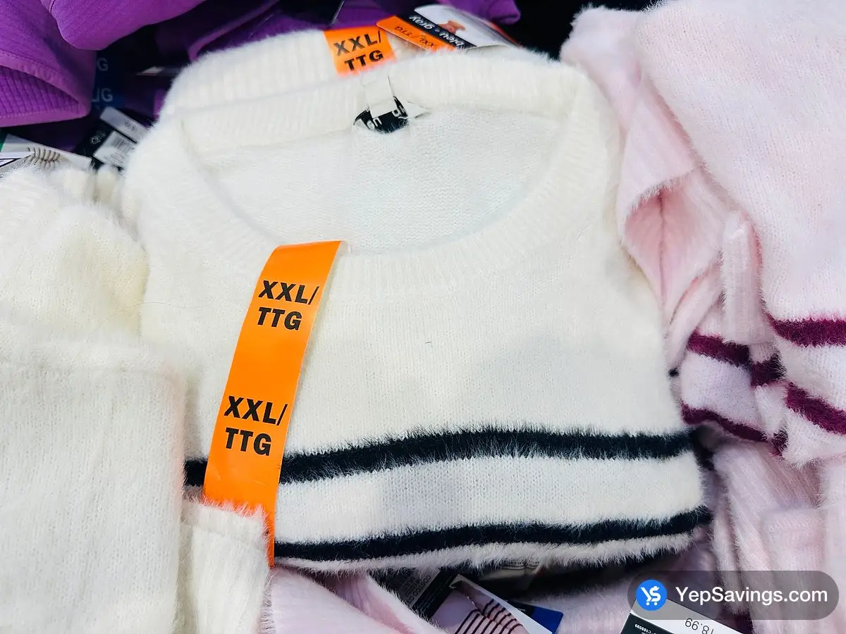 Costco BLEU : GRAY EYELASH SWEATER + LADIES SIZES S - XXL - Canada (ITM 3815500)