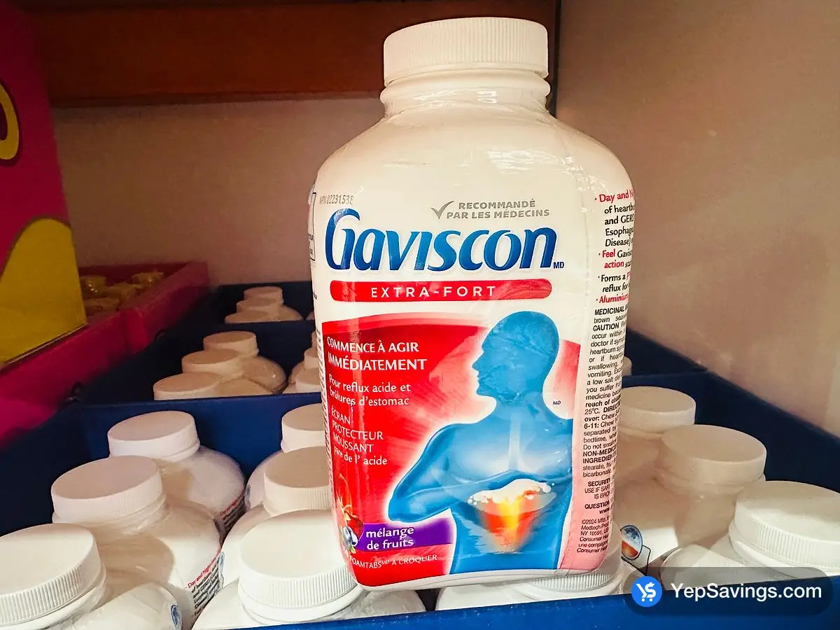 Costco GAVISCON EXTRA STRENGTH 150 TABLETS - Canada (ITM 2334496)