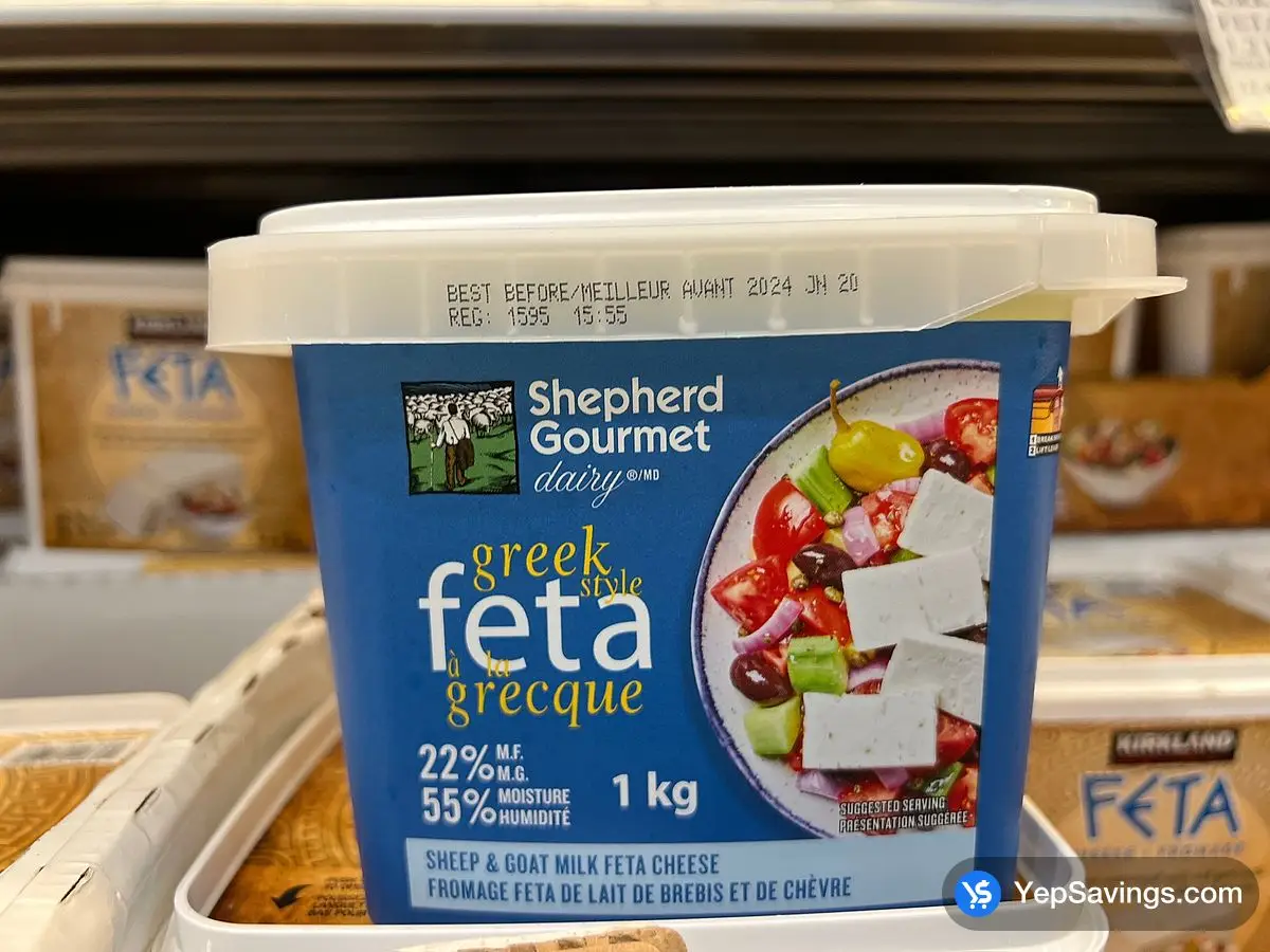 Costco SHEPHERD GOURMET SHEEP & GOAT FETA 1 kg - Canada (ITM 30278)