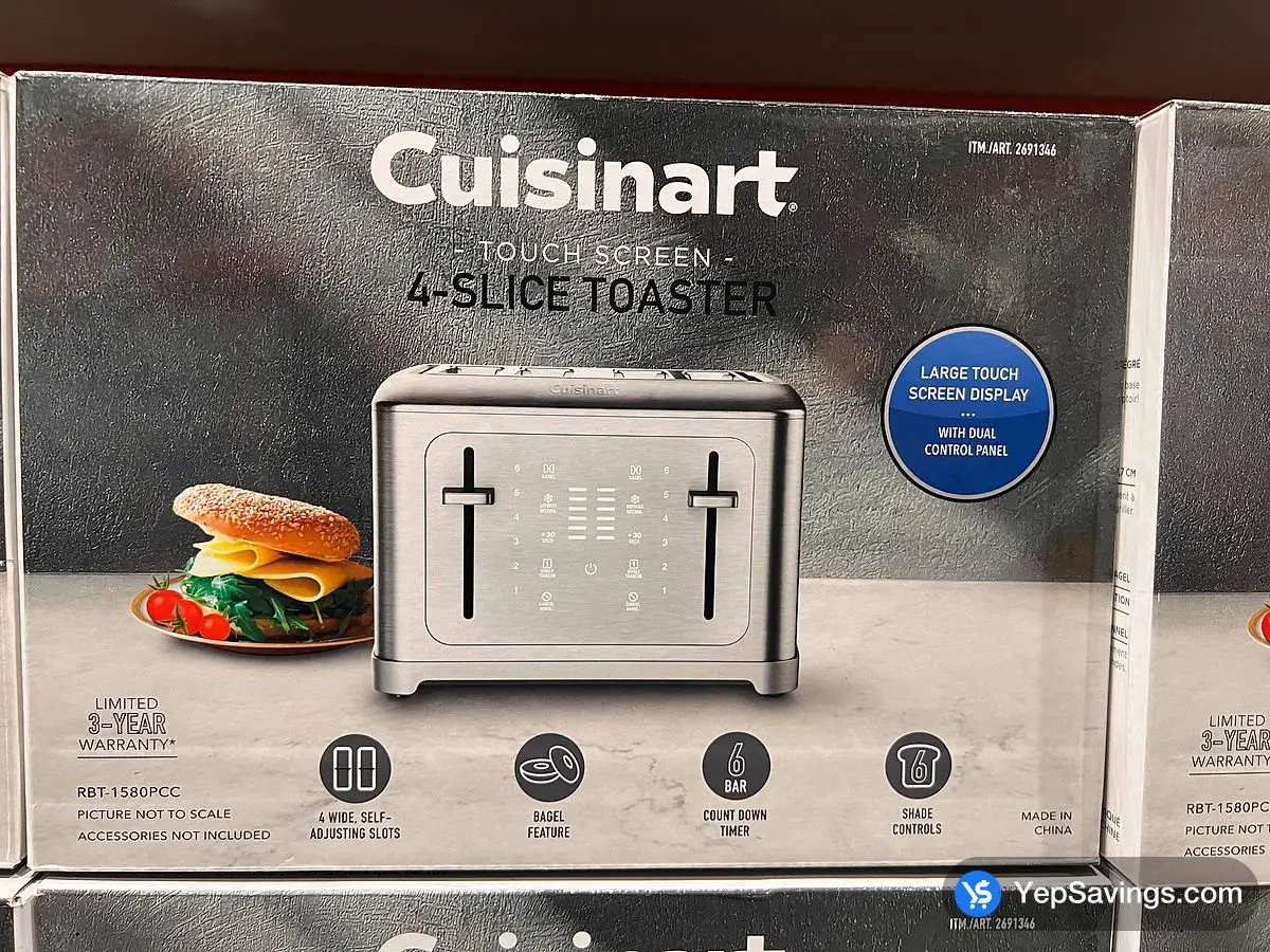 Costco CUISINART TOUCHSCREEN TOASTER 4 SLICE - Canada (ITM 2691346)