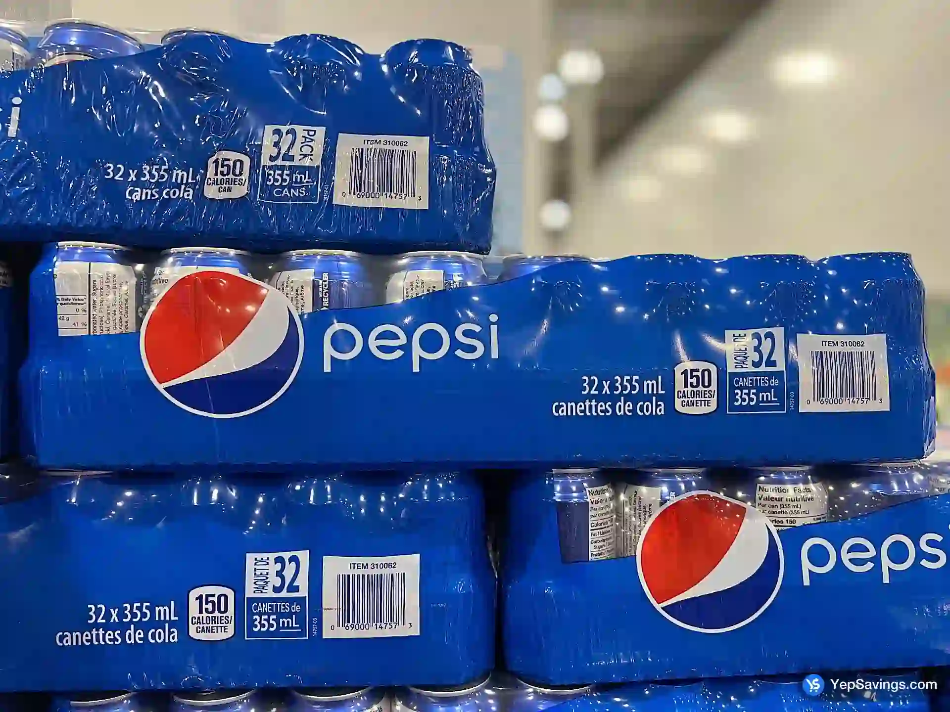 Costco PEPSI 32 x 355 mL - Canada (ITM 310062)
