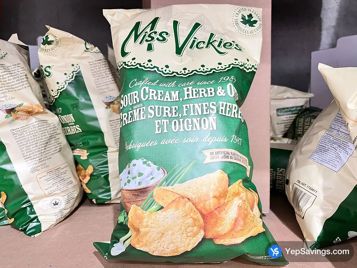 Costco MISS VICKIE'S SOUR CREAM HERB ONION 572 g - Canada (ITM 1743411)