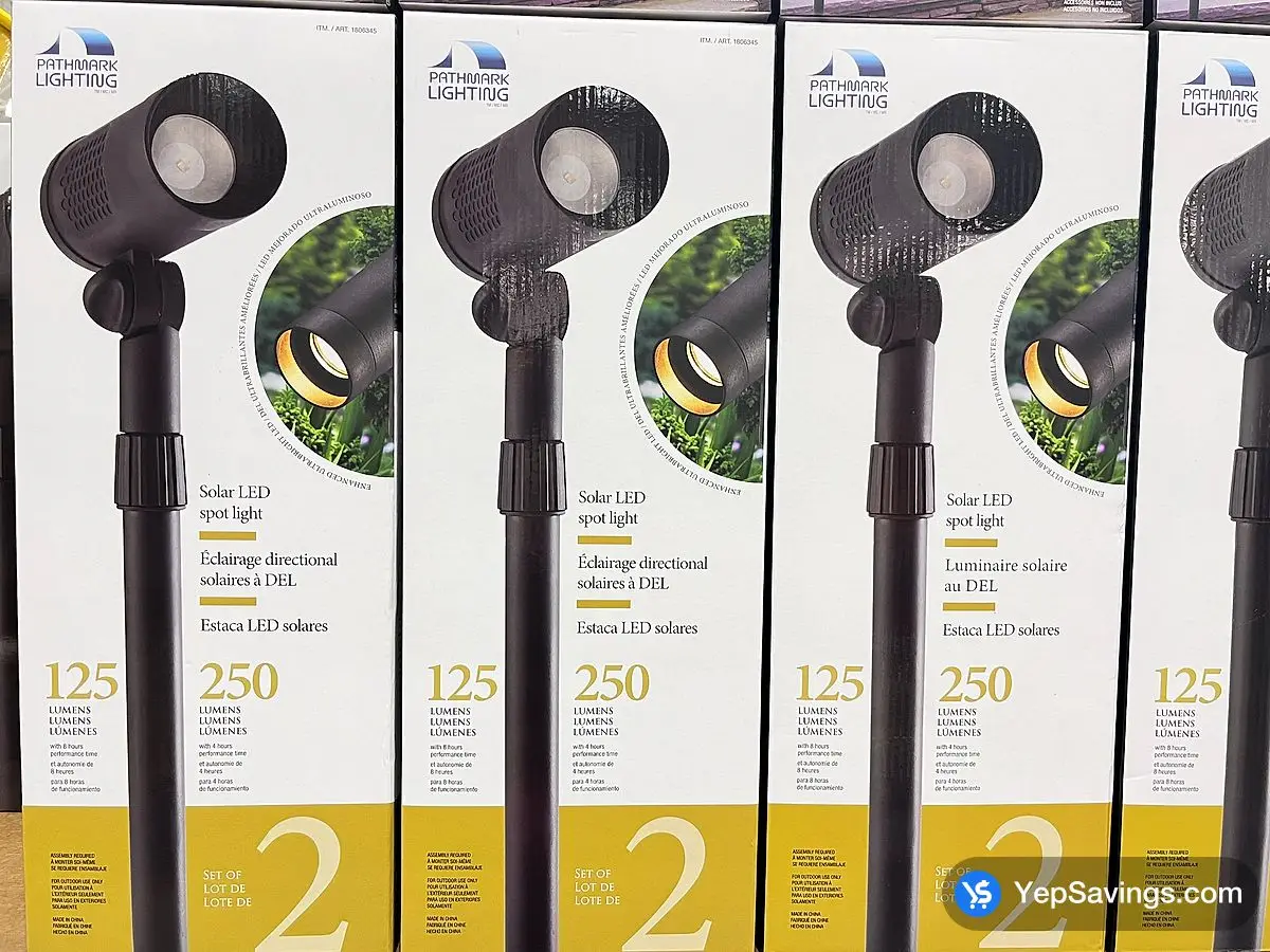 Costco PATHMARK LIGHTING SOLAR SPOT LIGHT PACK OF 2 - Canada (ITM 1806345)