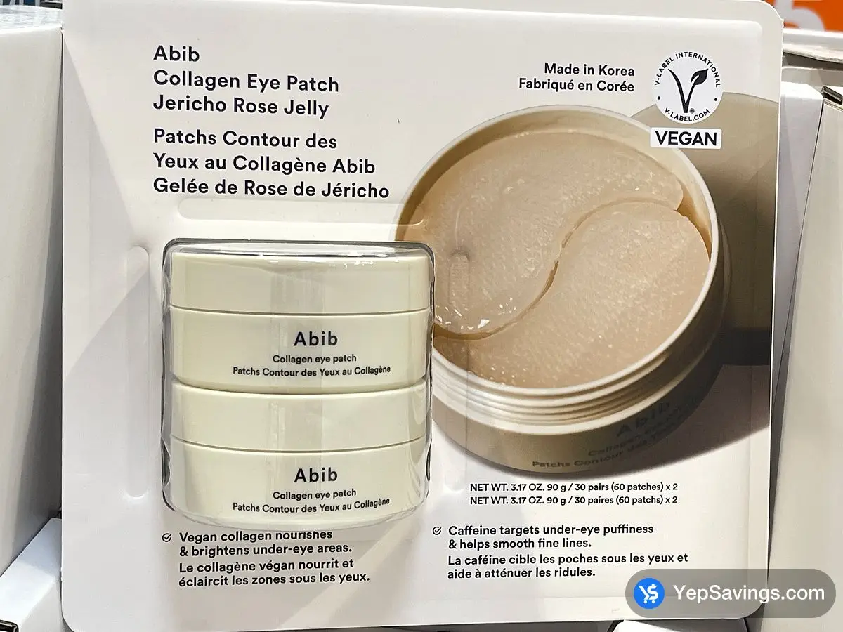 Costco ABIB COLLAGEN EYE PATCH 2 x 30 patches - Canada (ITM 1904609)