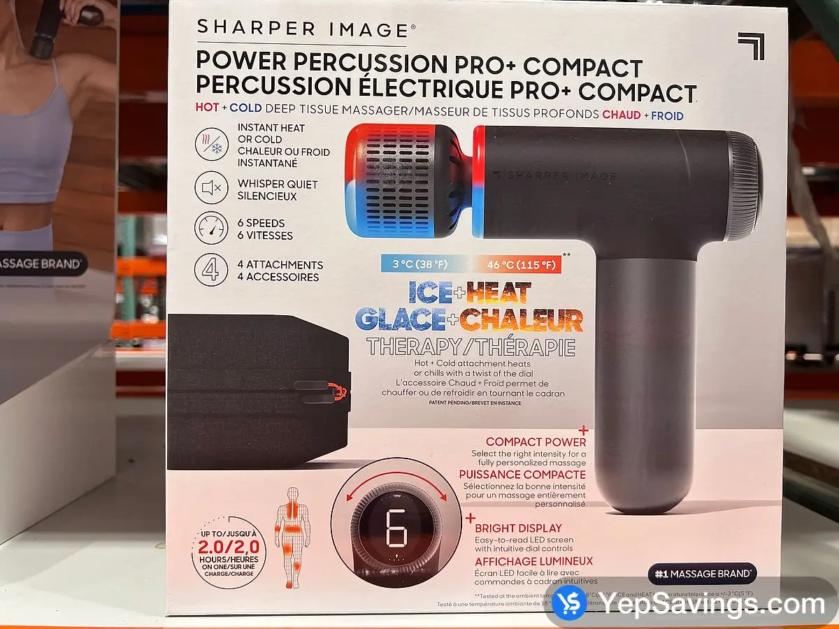 SHARPER IMAGE HOT & COLD PERCUSSION PRO MASSAGE DEVICE at Costco 693  Wonderland Rd London