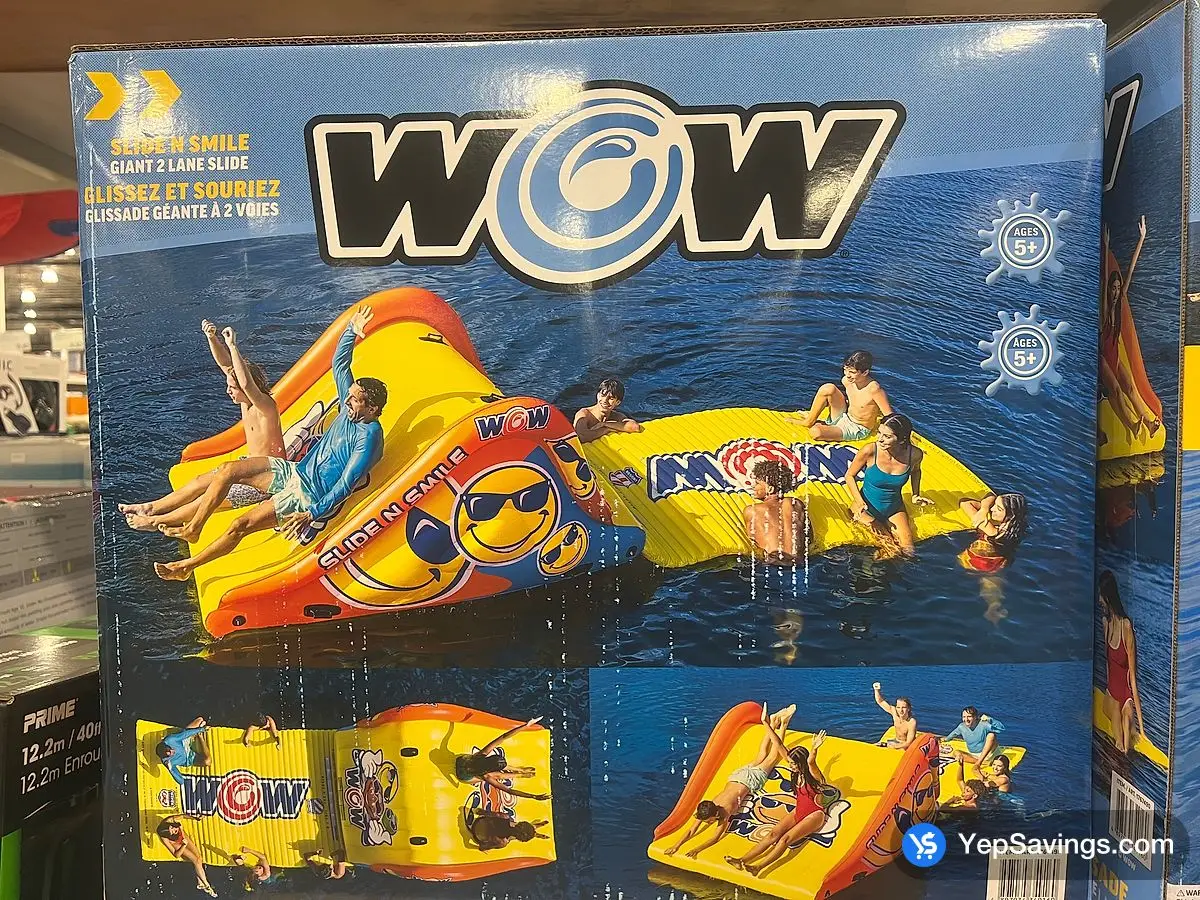 Costco WOW WATERSPORTS SLIDE N SMILE GIANT SLIDE - Canada (ITM 1767490)