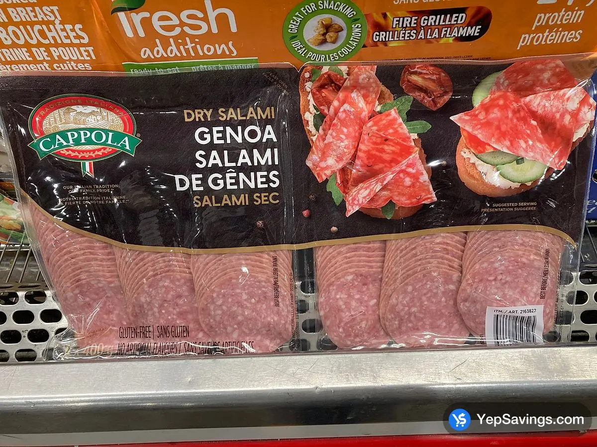 Costco CAPPOLA GENOA SALAMI 2 x 400 g - Canada (ITM 2163822)