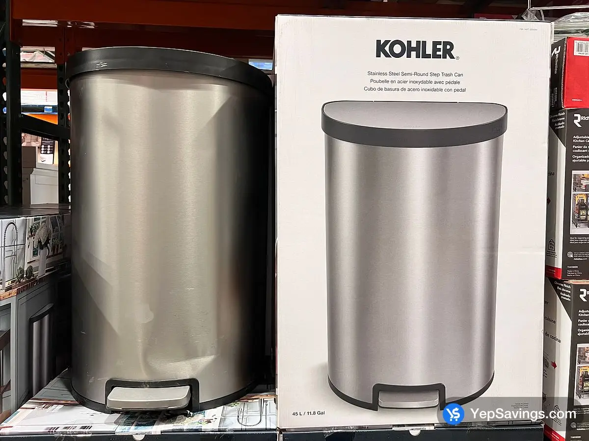 KOHLER SEMI - ROUND STEP CAN 45L ITM 2323044 at Costco