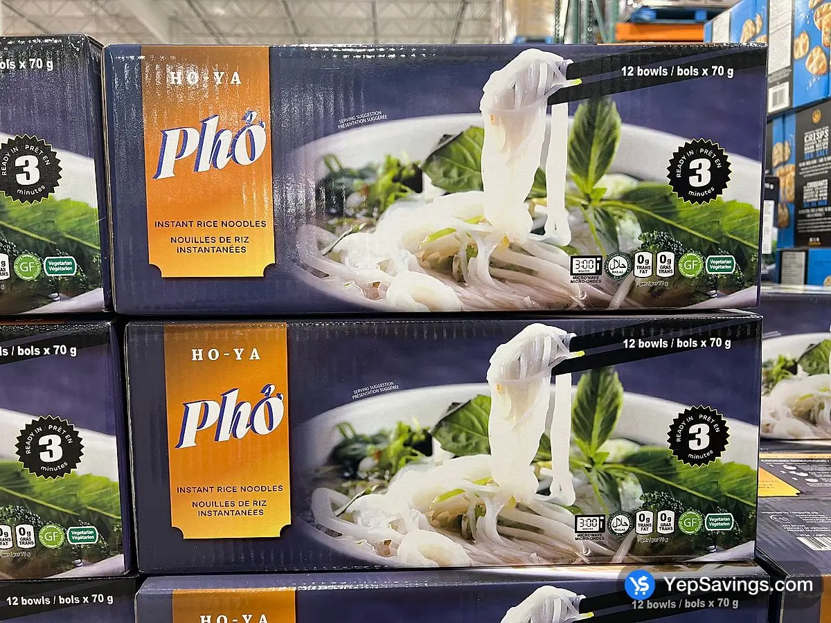 HO - YA RICE NOODLE PHO BOWL 12 x 70 g ITM 1093253 at Costco