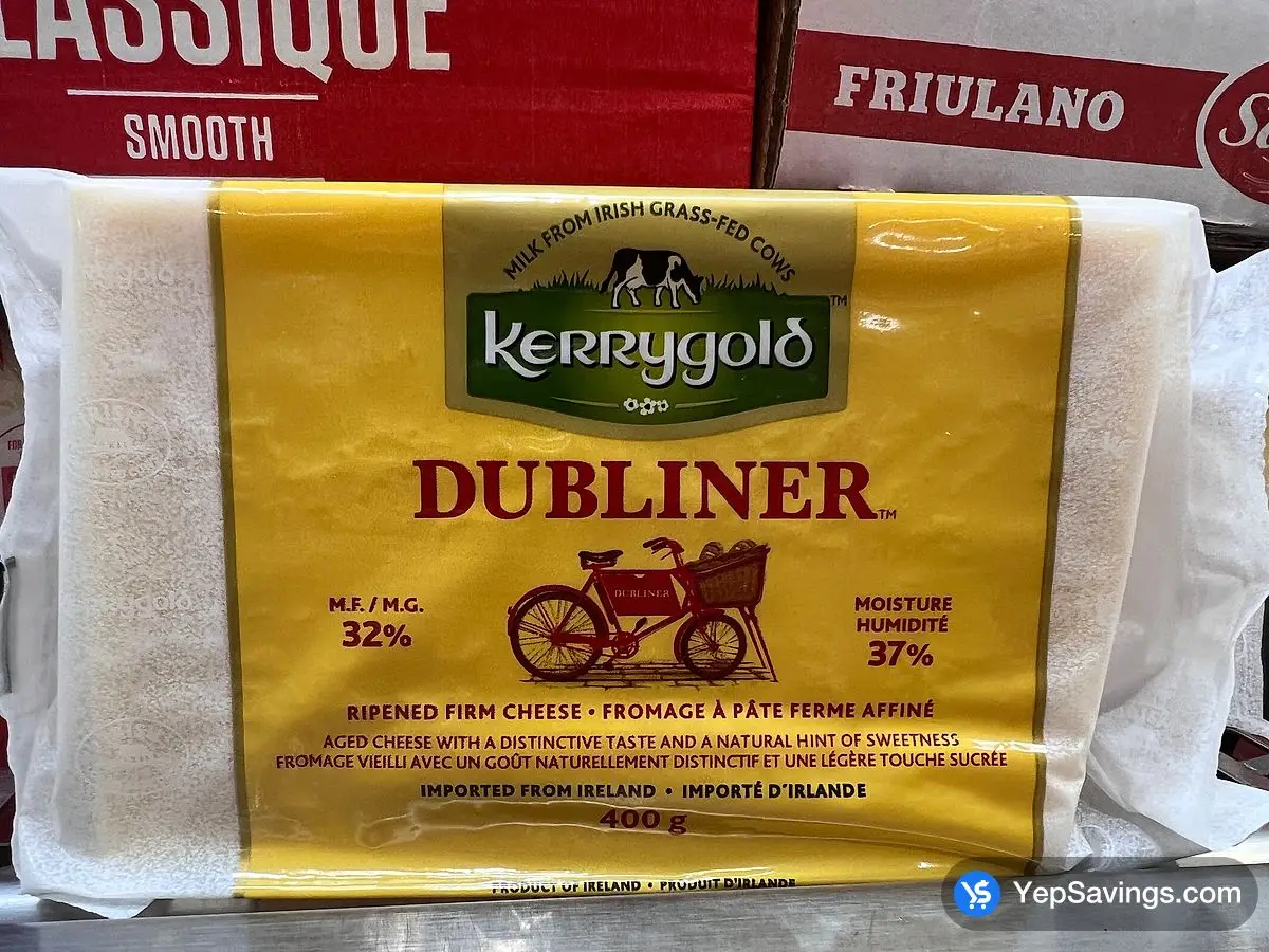 KERRYGOLD DUBLINER IRISH CHEESE 400 g ITM 33991 at Costco