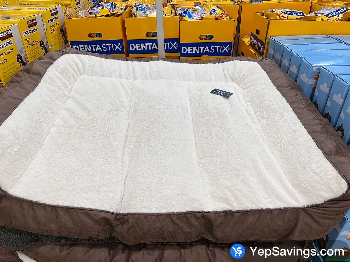 Costco KIRKLAND SIGNATURE DUKE BOLSTER PET BED 46 " x 36 " - Canada (ITM 1731603)