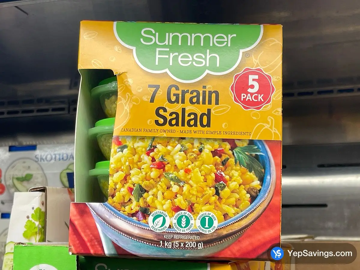 Costco SUMMER FRESH 7 GRAIN SALAD 5 x 200 g - Canada (ITM 2428358)