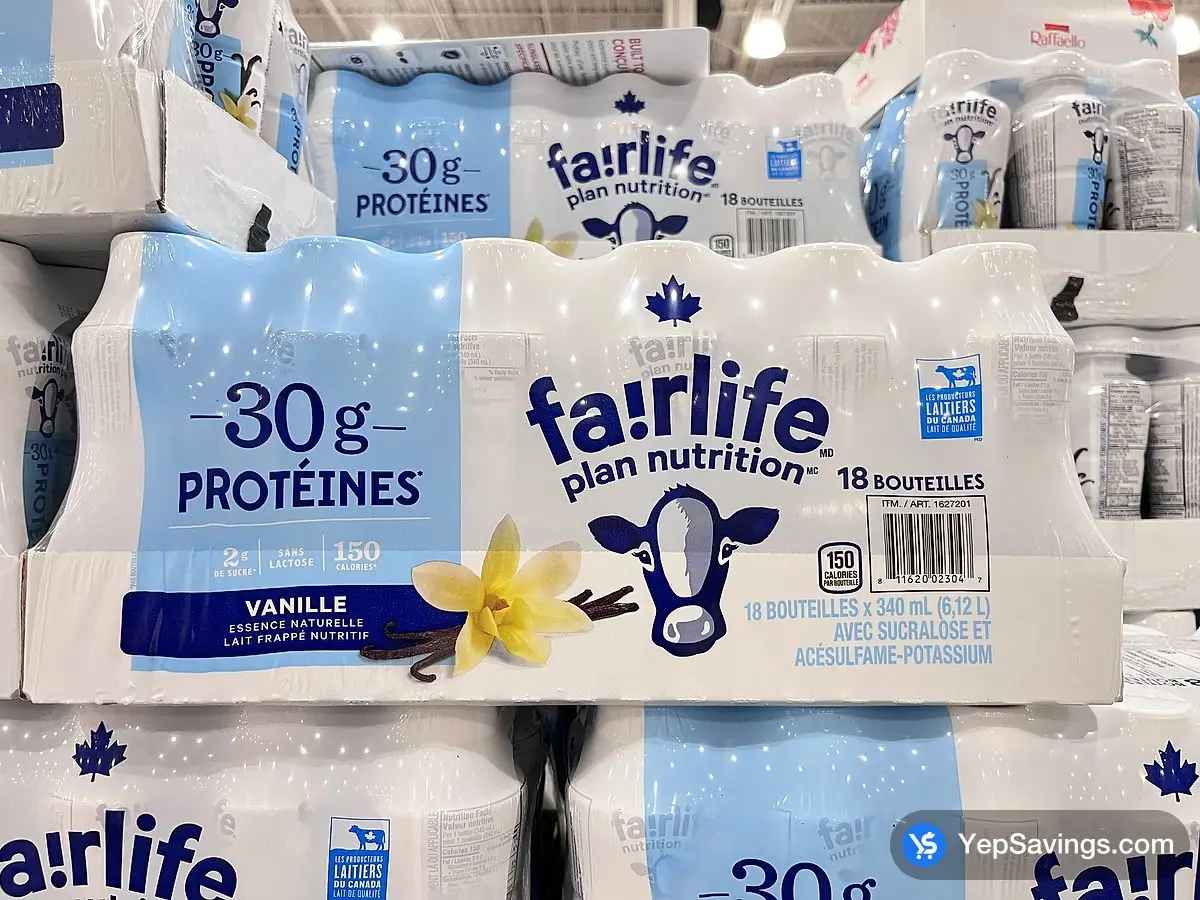Costco FAIRLIFE PROTEIN VANILLA SHAKE 18 x 340 mL - Canada (ITM 1627201)