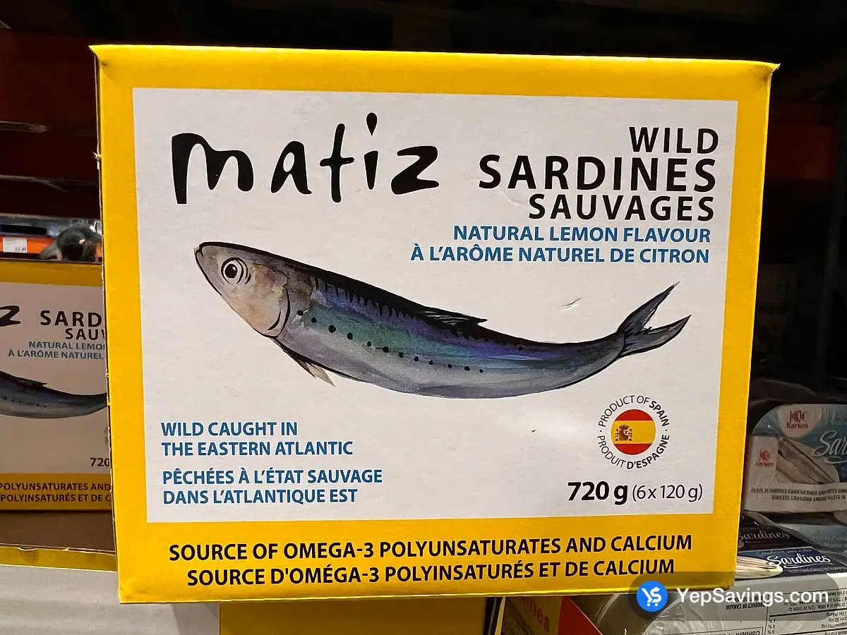 Costco MATIZ WILD SARDINES W / LEMON 6 x 120 g - Canada (ITM 1847429)