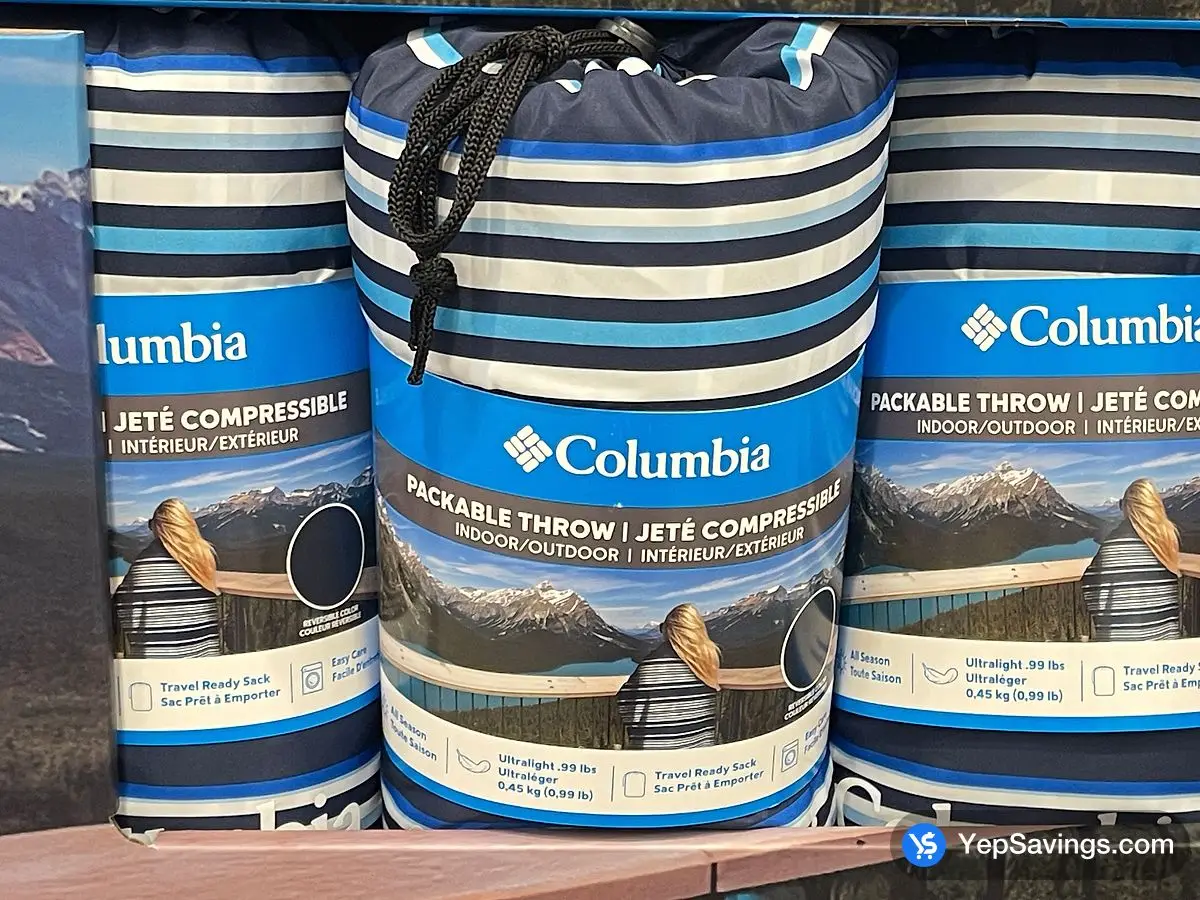Costco COLUMBIA PACKABLE THROW 50 " X 60 " - Canada (ITM 1850866)