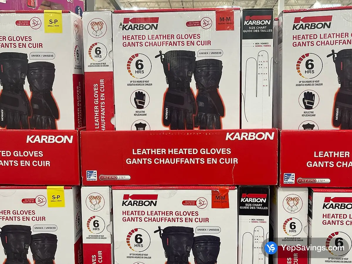 KARBON HEATED GLOVES SIZE S - XL ITM 1637629 at Costco