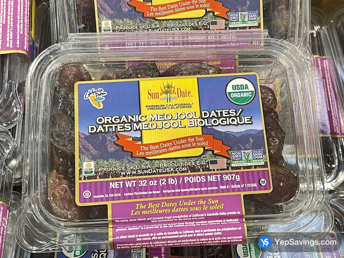 Costco ORGANIC MEDJOOL DATES PRODUCT OF USA - Canada (ITM 1101646)