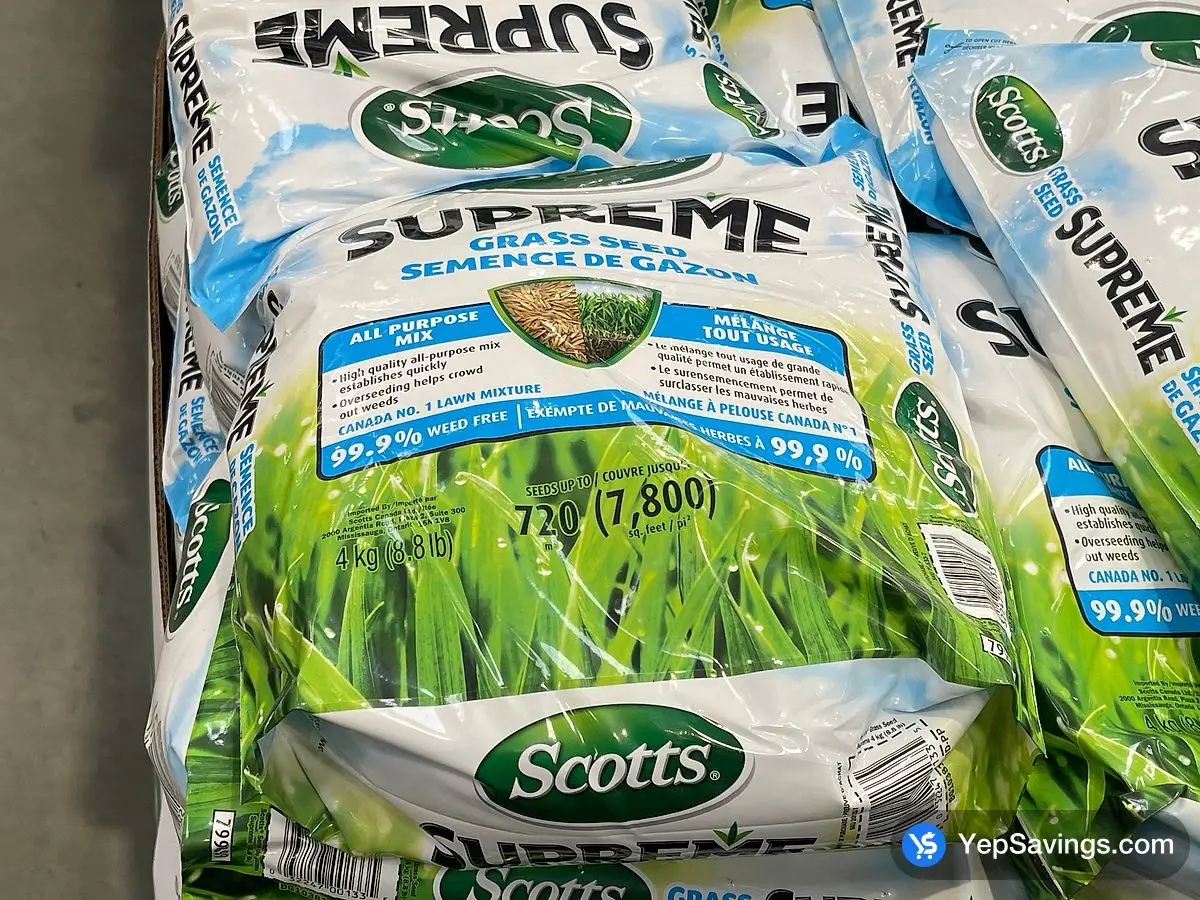 Costco SCOTTS SUPREME GRASS SEED 4.0KG BAG - Canada (ITM 799899)