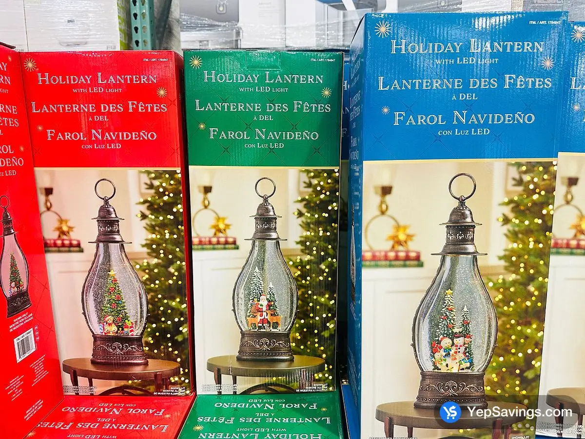 Costco HOLIDAY LANTERN WITH LED LIGHTS ASSORTED - Canada (ITM 1784847)