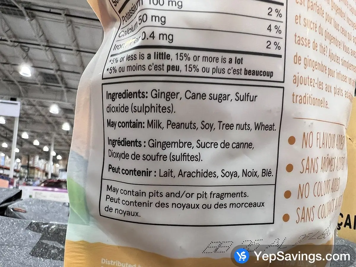 NUTTY AND FRUITY GINGER CHUNKS 907 g ITM 1125220 at Costco