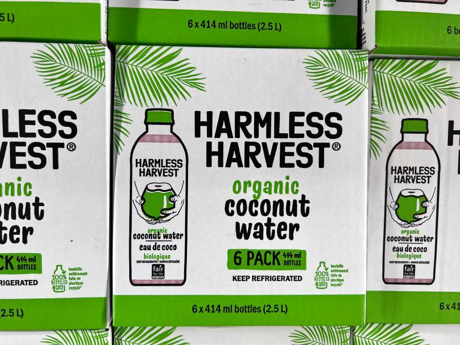 Costco HARMLESS HARVEST ORGANIC COCONUT WATER 6x414mL - Canada (ITM 1227001)