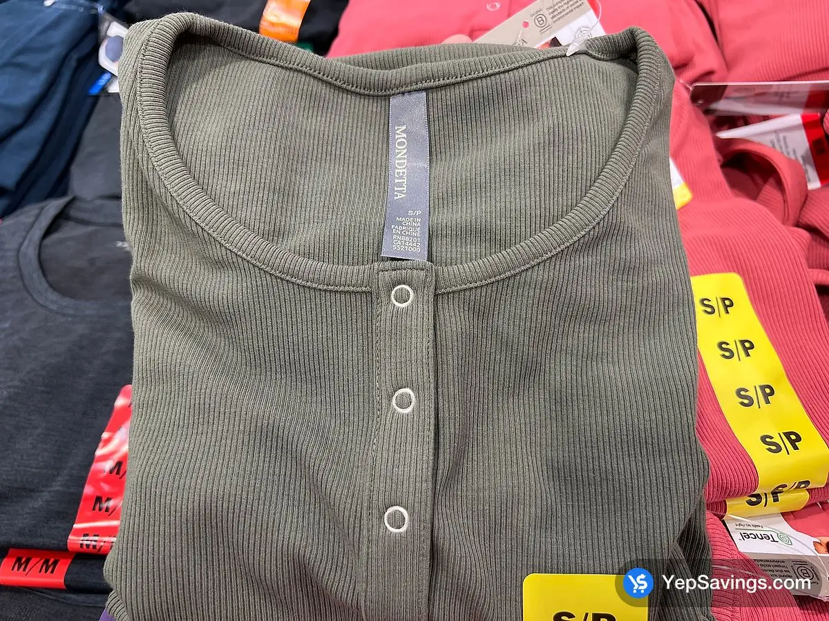 MONDETTA HENLEY TOP + LADIES SIZES S - XXL ITM 5521004 at Costco