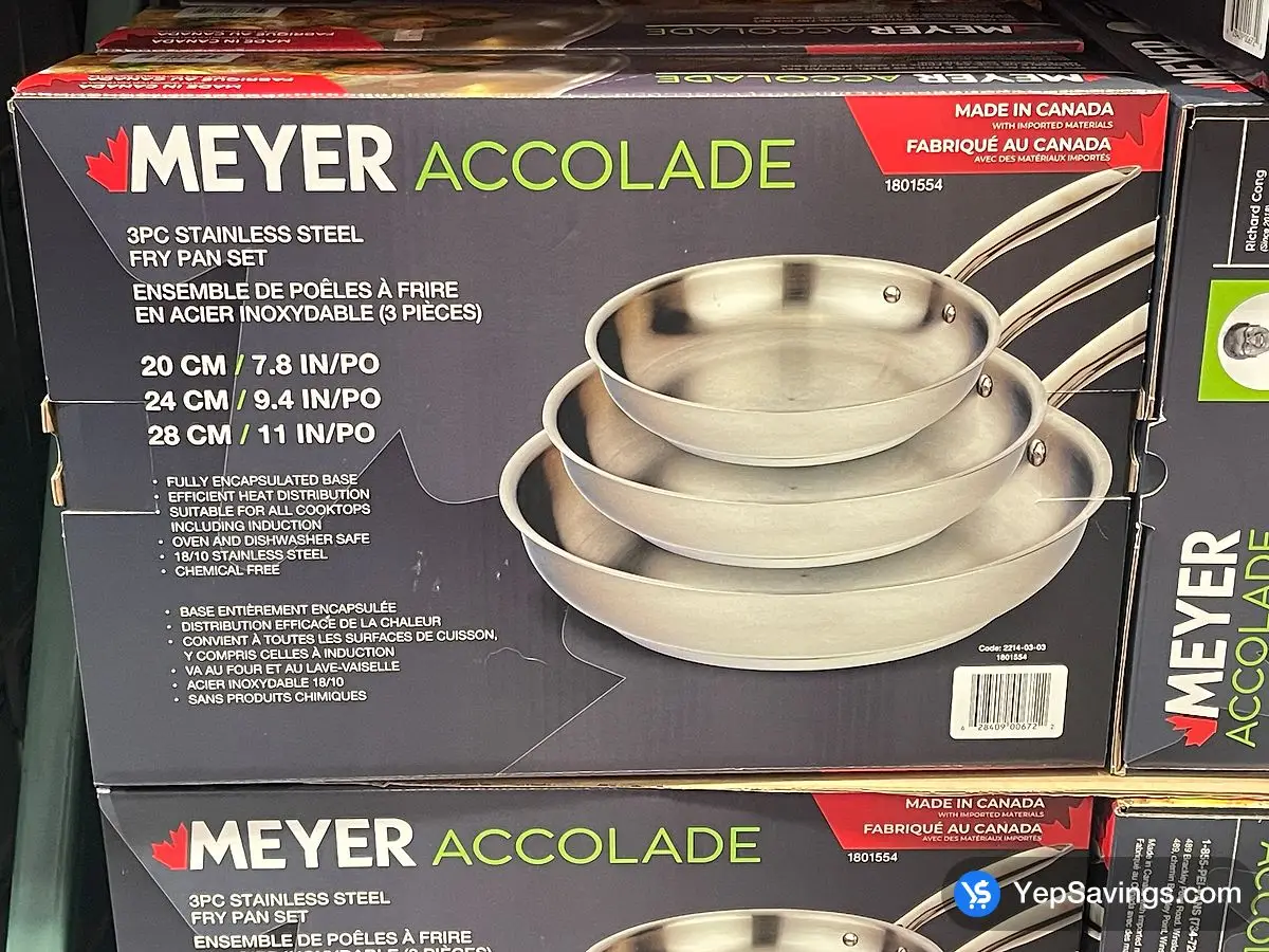 MEYER ACCOLADE SKILLET SET 3 PIECES ITM 1801554 at Costco