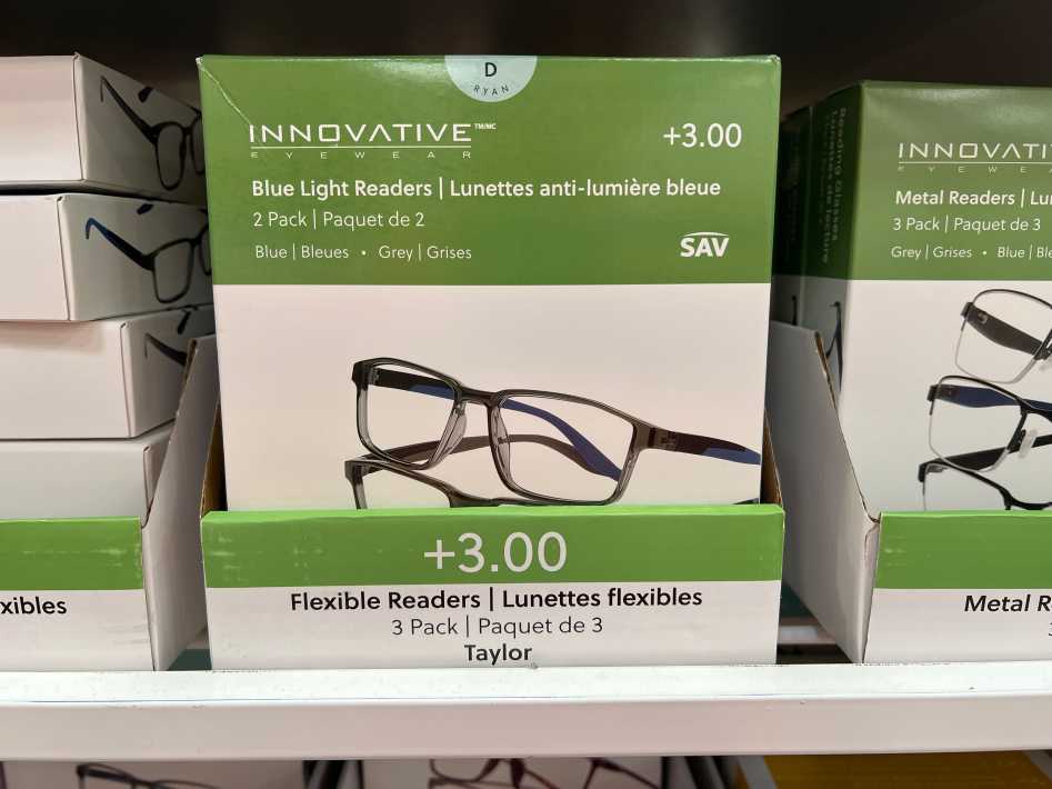 Costco READERS ASSORTED STYLES +1.25 TO +3.00 - Canada (ITM 8857250)
