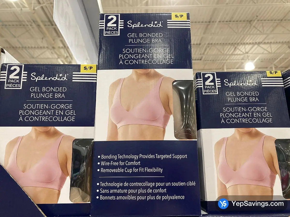 Costco SPLENDID SEAMLESS BRA 2PK + WOMENS SIZES S - XL - Canada (ITM 8008101)