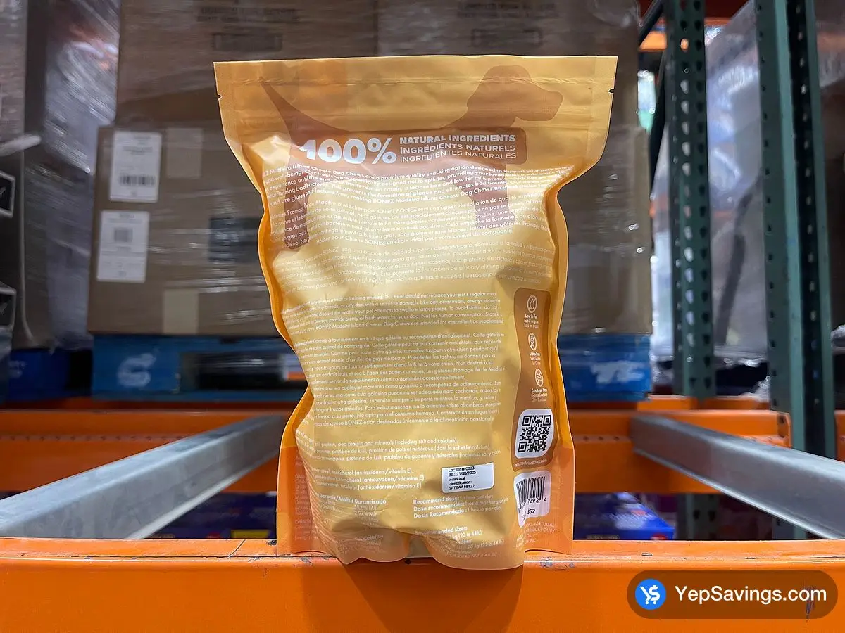 Costco BONEZ MADEIRA CHEESE CHEWS 10CT - Canada (ITM 1748327)