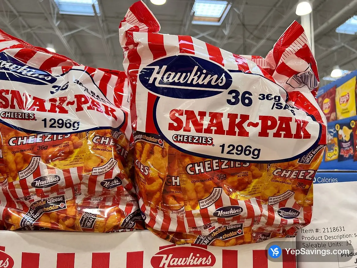 Costco HAWKINS CHEEZIES 36 x 36 g - Canada (ITM 1168)