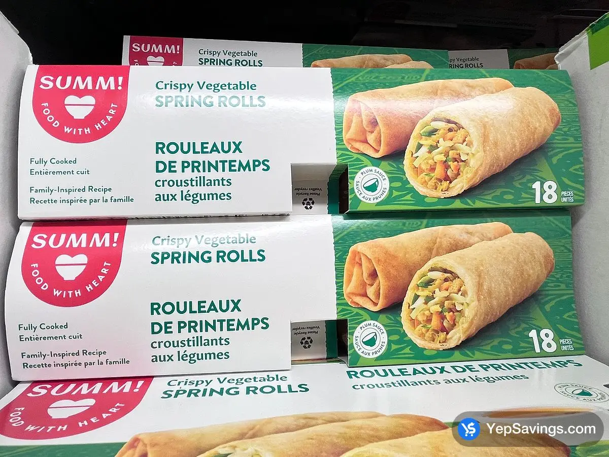 SUM-M! VEGETABLE SPRING ROLLS 1.1 kg ITM 49932 at Costco