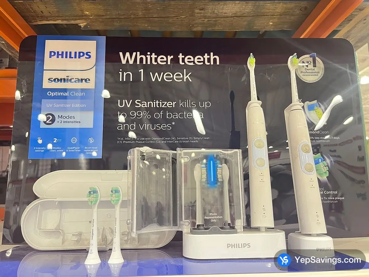 PHILIPS / SONICARE OPTIMAL CLEAN ELECTRIC TOOTHBRUSHES ITM 1455706 at Costco