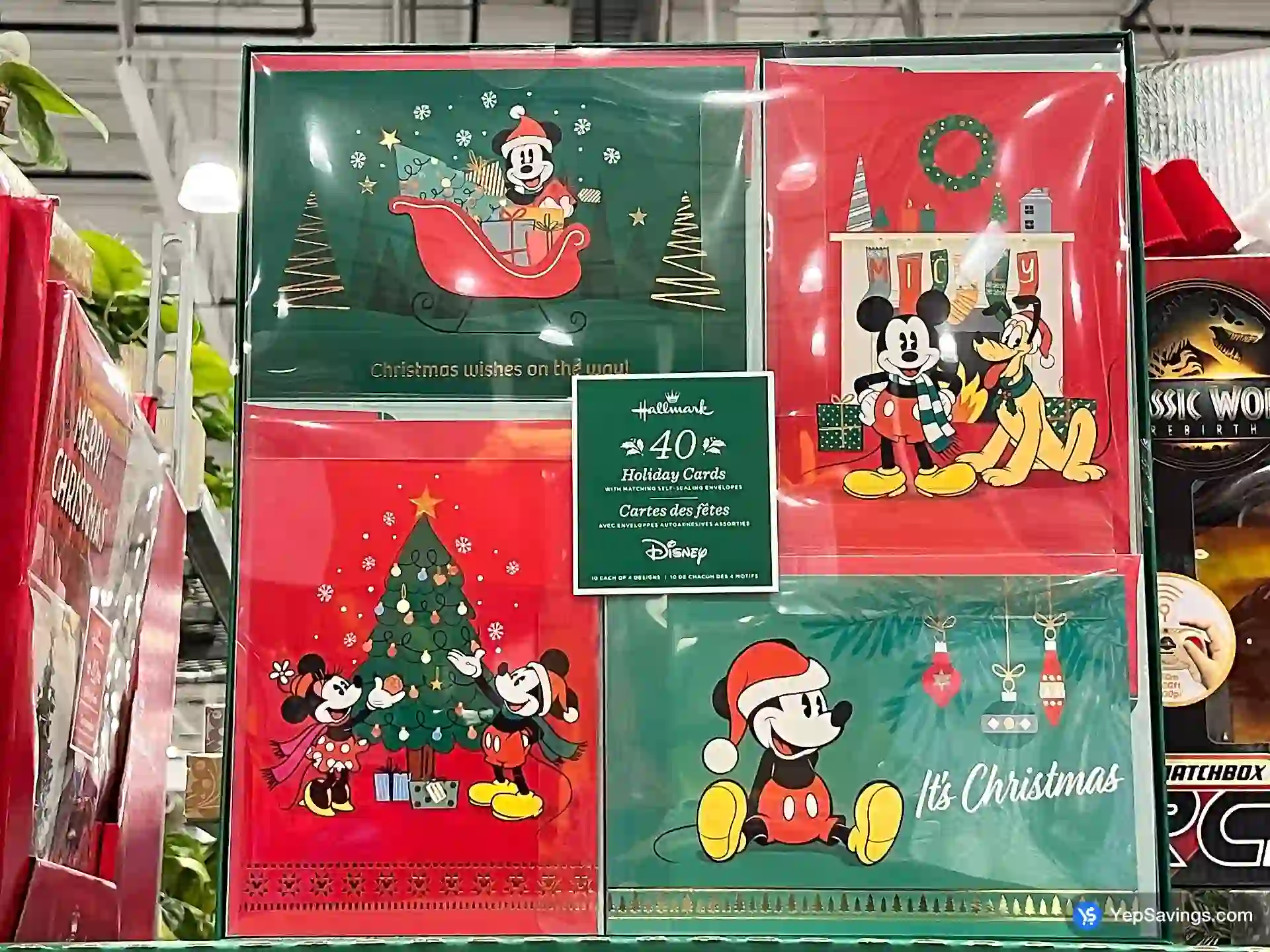 Costco HALLMARK 40 HOLIDAY CARDS 10 EACH OF 4 DESIGNS - Canada (ITM 1600384)