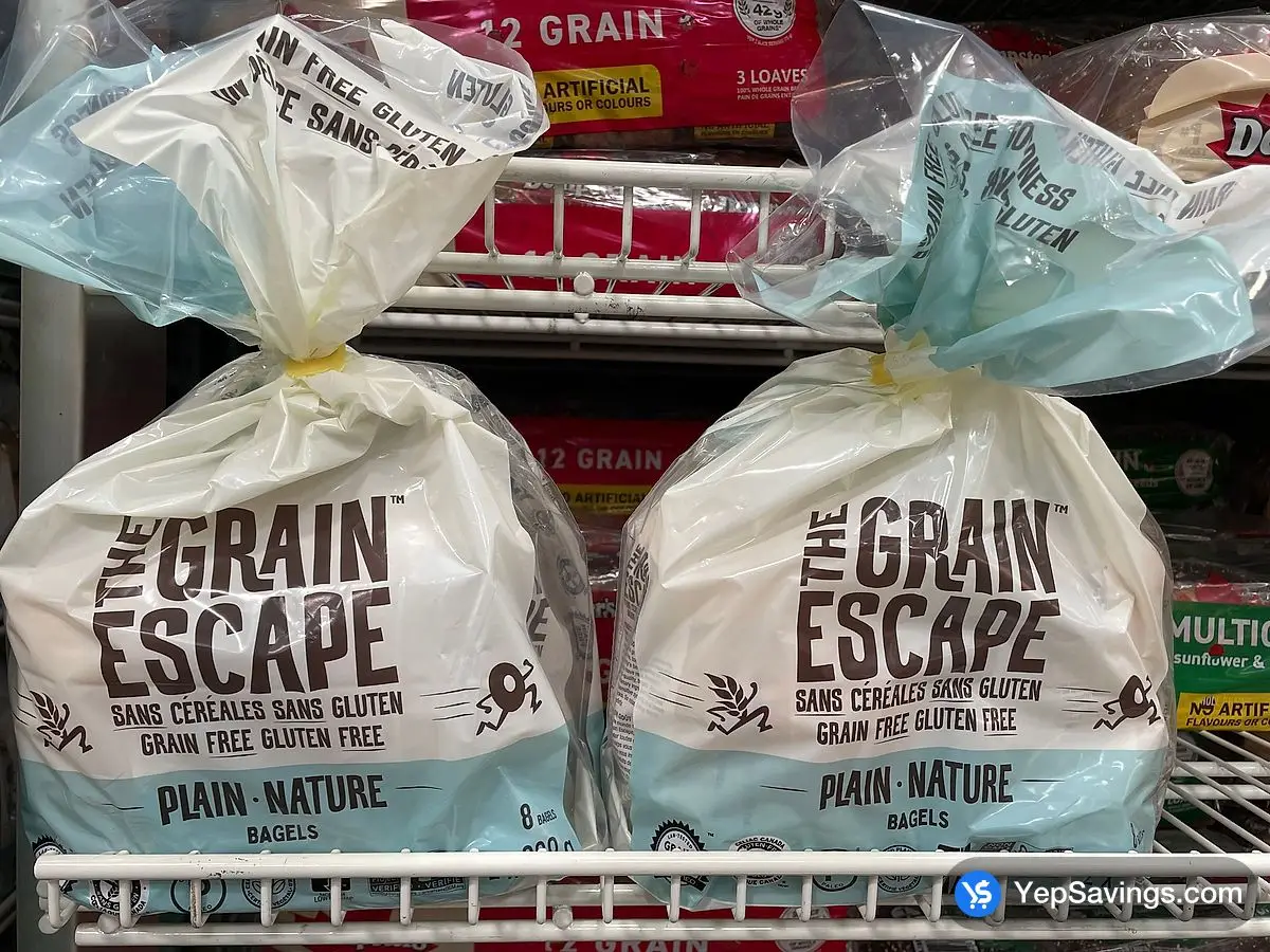 Costco THE GRAIN ESCAPE PLAIN BAGELS 8 x 82 g - Canada (ITM 1834145)