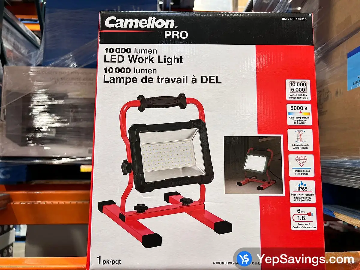 CAMELION CORDED WORK LIGHT 10,000 LUMENS ITM 1732281 at Costco