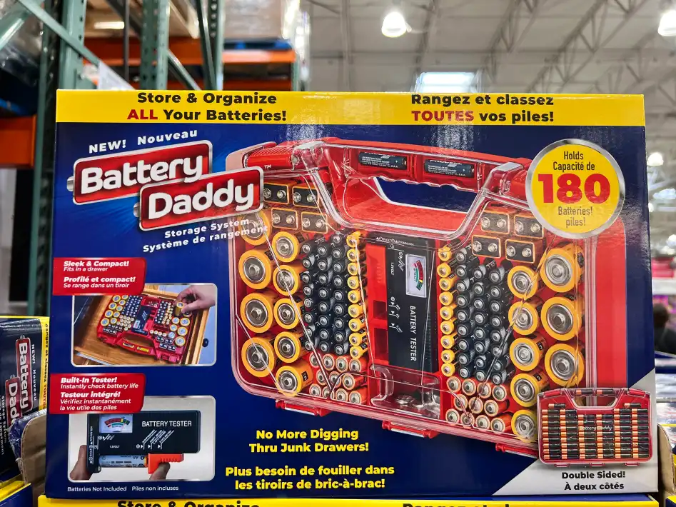 BATTERY DADDY BATTERY STORAGE CASE UPTO 180 BATTERIES at Costco Elgin Mills  Richmond Hill