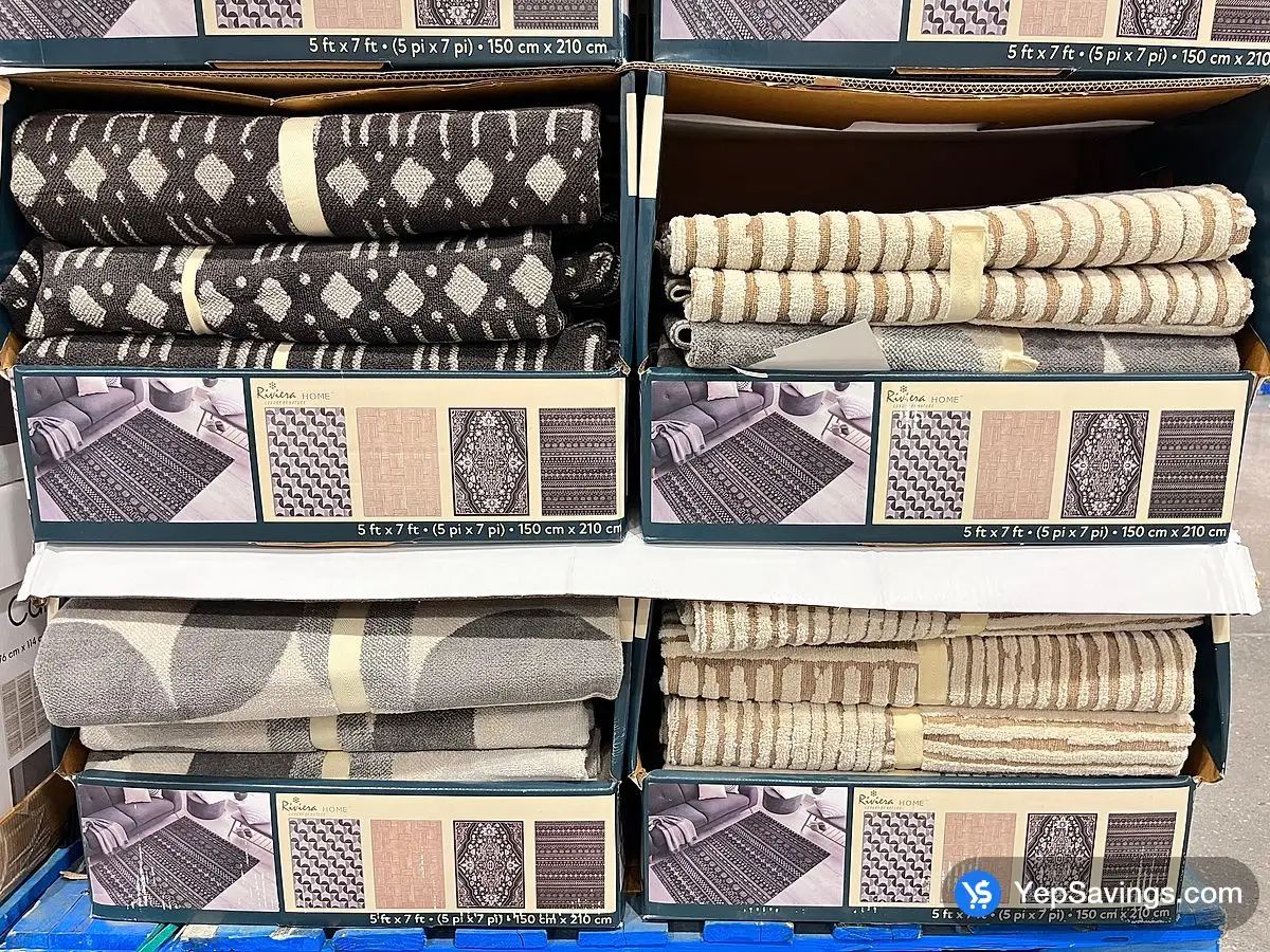 Costco RIVIERA HOME EDEN WASHABLE AREA RUG 5 ' X 7 ' - Canada (ITM 1770726)
