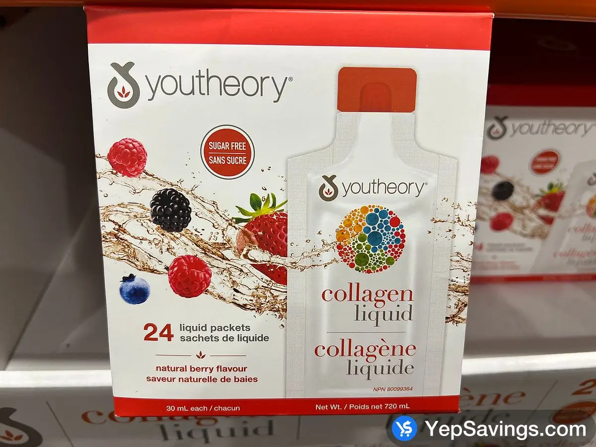 YOUTHEORY LIQUID COLLAGEN 24 X 30ML POUCHES ITM 2597730 at Costco