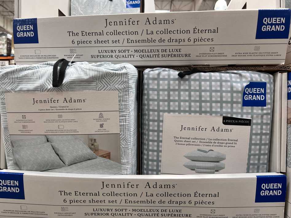 Costco JENNIFER ADAMS MICROFIBER SHEET SET QUEEN-6PC - Canada (ITM 1632122)
