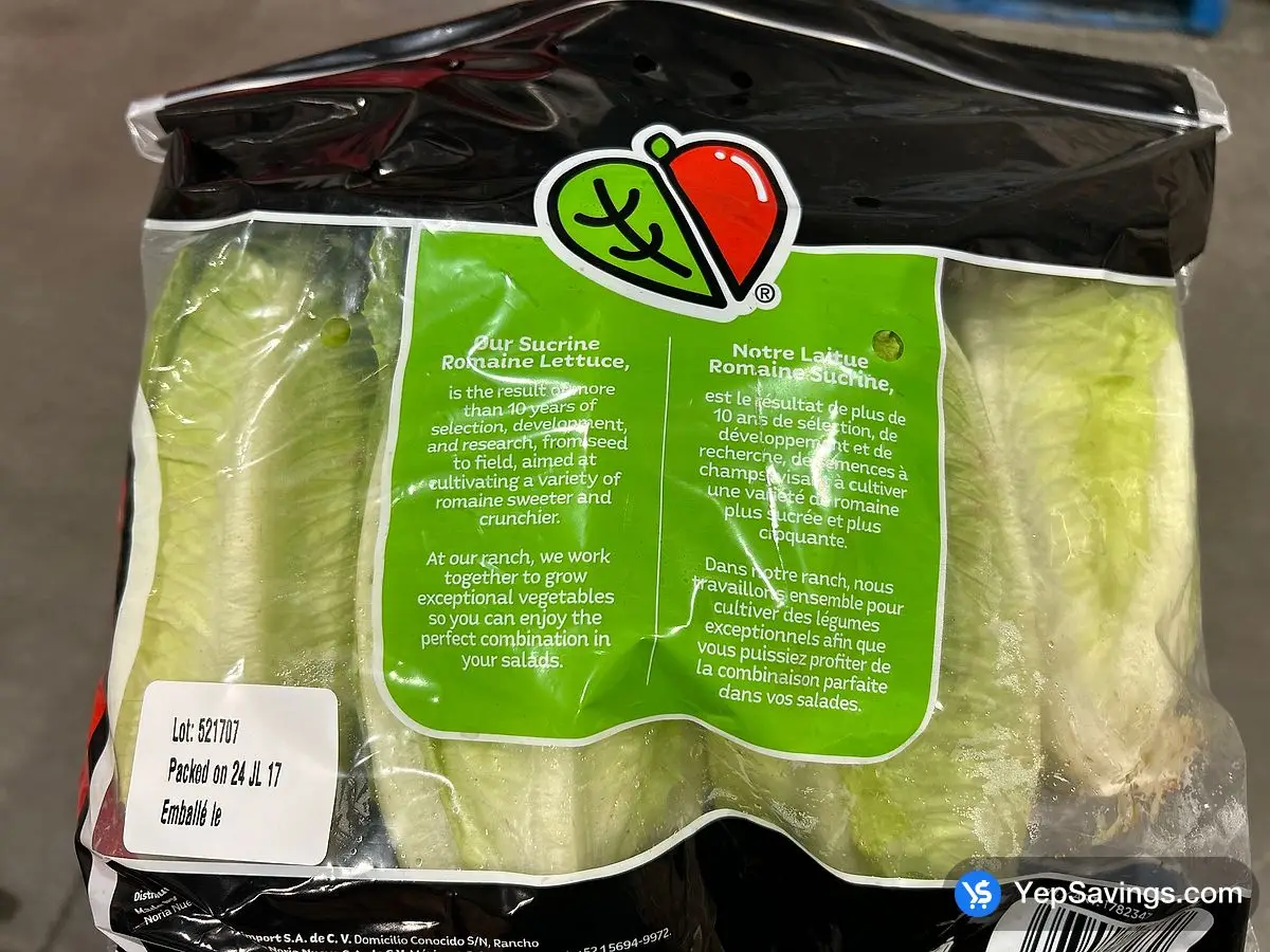 Costco SUCRINE ROMAINE LETTUCE PRODUCT OF MEXICO - Canada (ITM 1782347)