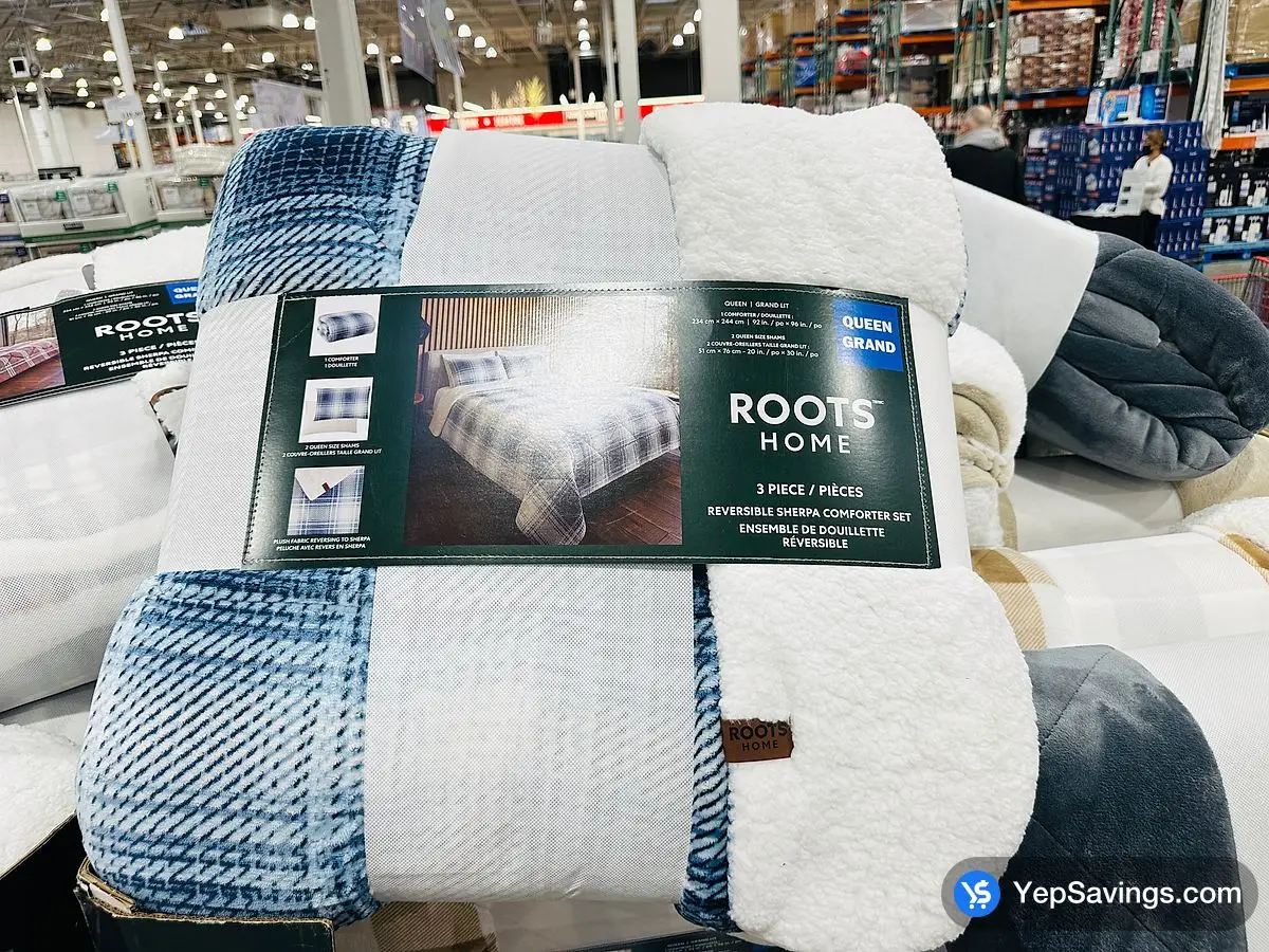 Costco ROOTS HOME COMFORTER SET QUEEN - 3PC - Canada (ITM 3435401)