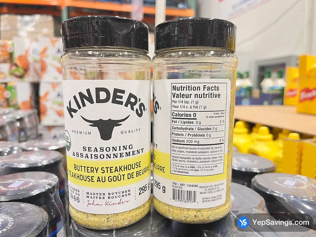 KINDER'S ORGANIC BUTTERY STEAKHOUSE 295 G ITM 1344348 at Costco