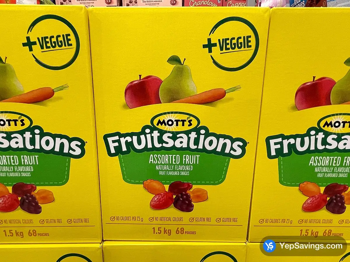 Costco MOTT'S FRUITSATIONS 68X22g - Canada (ITM 366145)