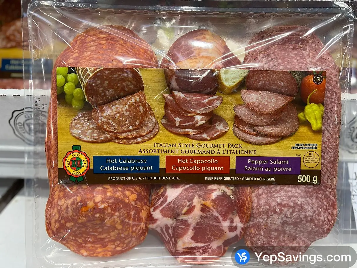 GIO GOURMET SLICED MEAT VARIETY  500g ITM 350480 at Costco