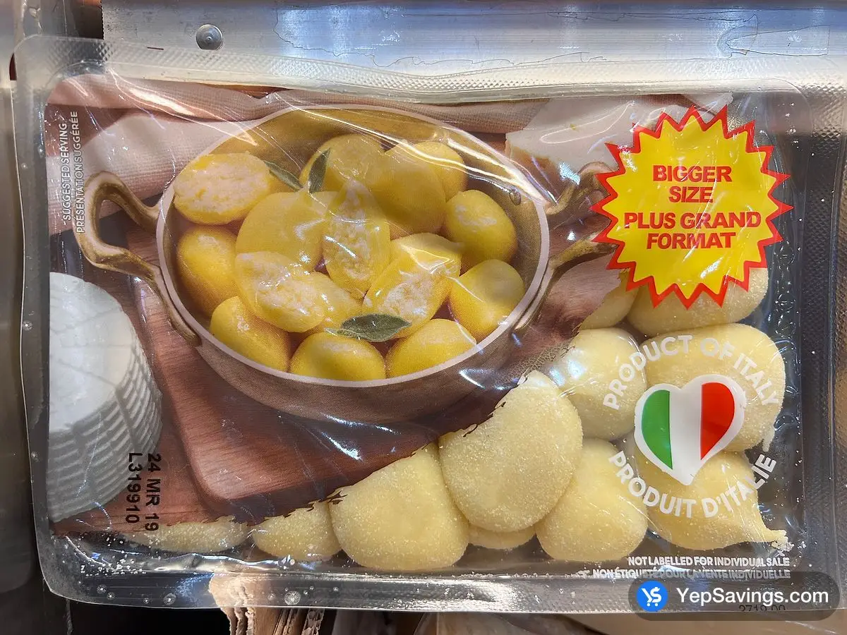 Costco SCOIATTOLO STUFFED GNOCCHI 2 x 650 g - Canada (ITM 1758989)