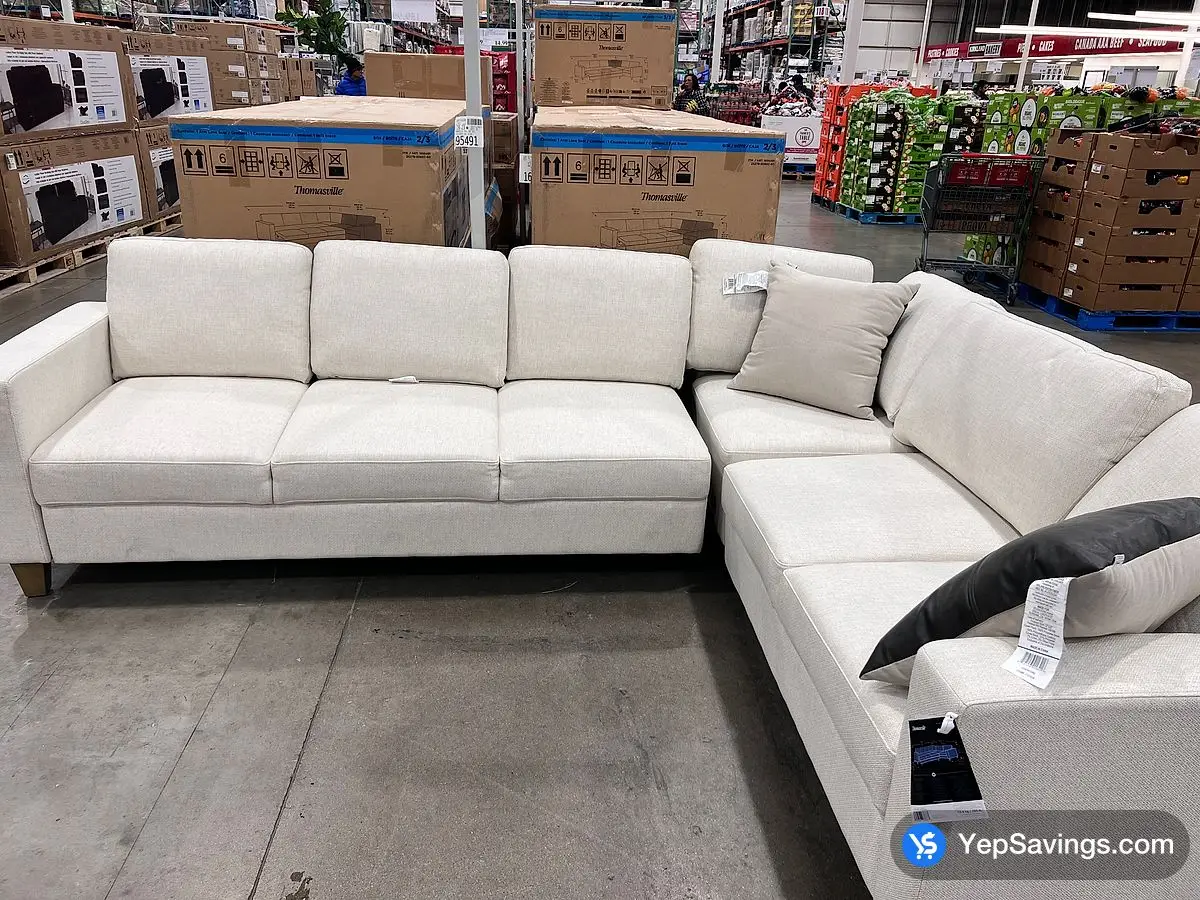 THOMASVILLE 3PC FABRIC SECTIONAL 3 BOXES ITM 1695491 at Costco