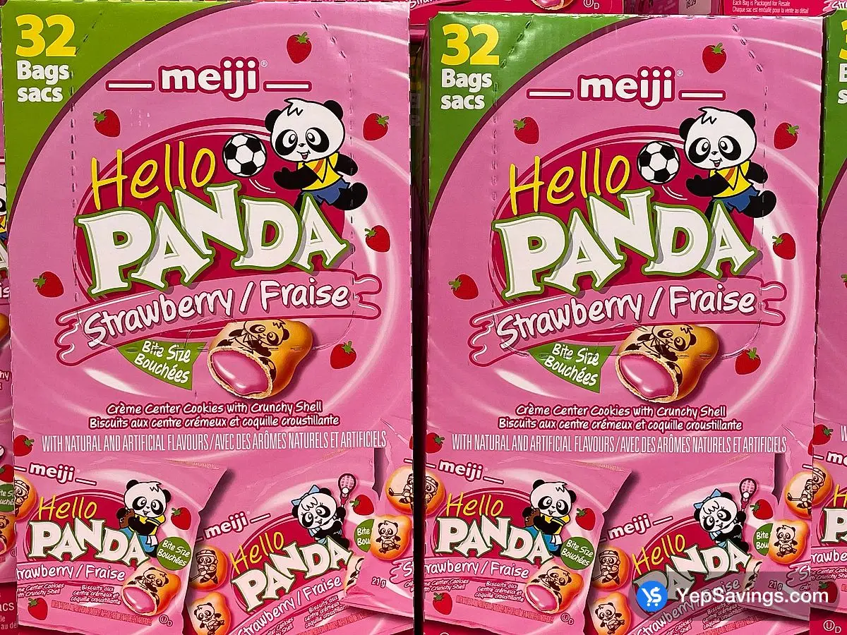 Costco MEIJI HELLO PANDA STRAWBERRY 32 x 21 g - Canada (ITM 1501153)