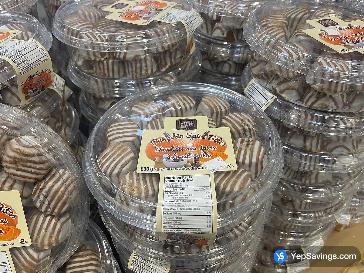 Costco UPPER CRUST PUMPKIN SPICE BITES 850 g - Canada (ITM 2677304)